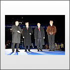 Temporäre Illumination 2006 von links Prof. Dr. Norbert Lammert, Alexander Otto, J. Robert Pfarrwaller, Michael Batz